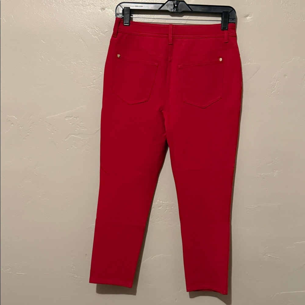 Chico's So Slimming Vibrant Red Ankle Pants 00 Regular - Picture 7 of 10